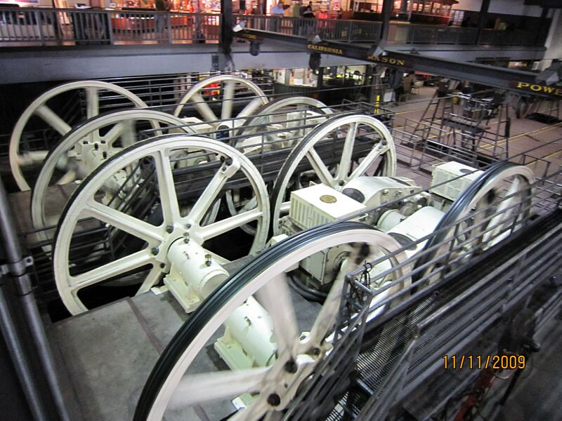 25 Cable Car Museum - Disse maskiner er i drift og driver de forskelige kabler
